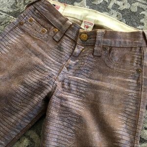 True religion animal printed style leggings jeans